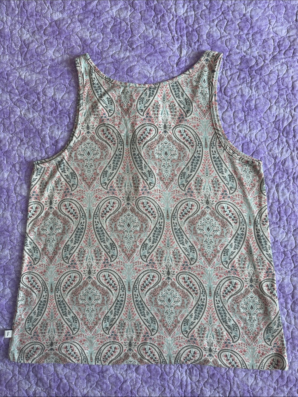 Echo Women’s Lightweight Paisley Pajama Set - Size Medium - Picture 4 of 13
